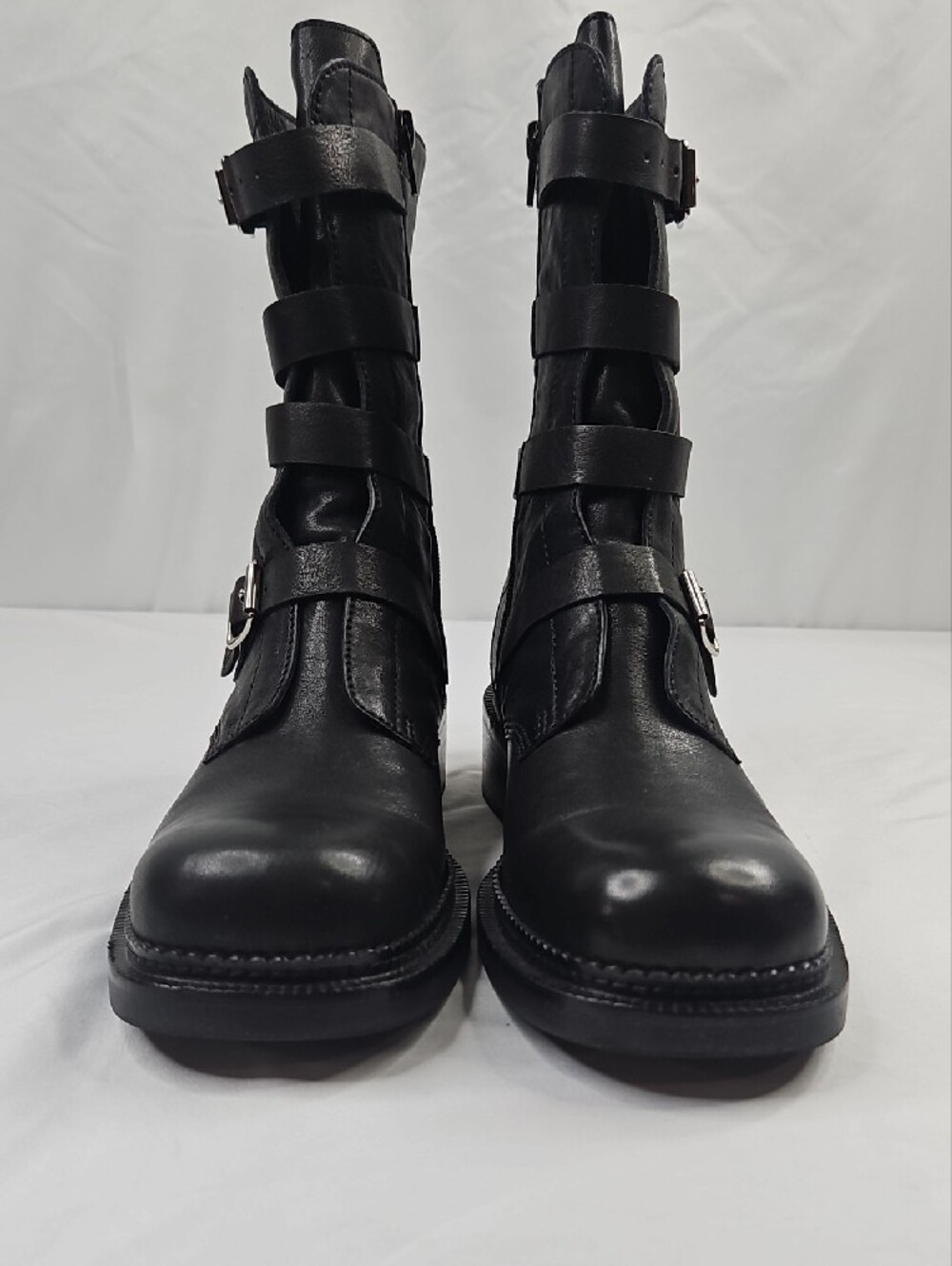 Women's Jeffrey Campbell Shoreditch Strappy Buckle Boots Size 9.5 - Picture 4 of 11